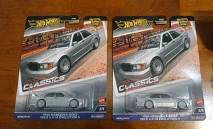 HOT WHEELS PREMIUM MODERN CLASSICS Pair Set MERCEDES BENZ 190 E 2.5-16 EVOLUTION - Picture 1 of 3