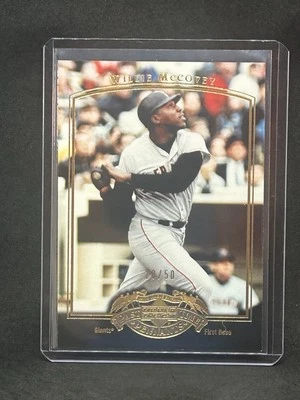 2005 UD Past Time Pennants #88 Willie McCovey Gold /50 A1 - Image 1 of 2