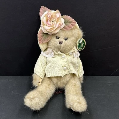 The Bearington Collection Bear Joyce 143128 Plush Stuffed Animal Toy With Tags - Image 1 of 4