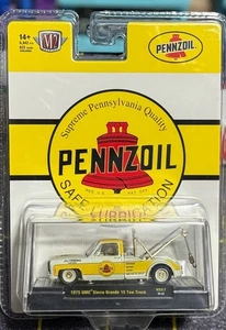 Chase! M2 Machines 1:64 1975 GMC Sierra Grande 15 Tow Truck Pennzoil 31500 HS57 - Picture 1 of 3