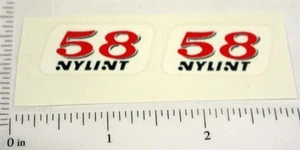 Pair Nylint Hot Rod #58 Replacement Stickers NY-084 - Picture 1 of 1