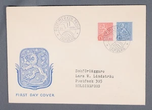 MayfairStamps Finland FDC 1954 Coat of Arms Dual First Day Cover aat_54977 - Picture 1 of 2