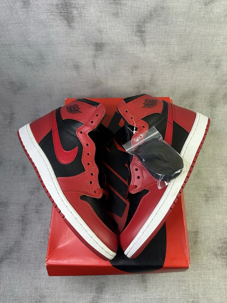 NIKE AIR JORDAN 1 HIGH '85 “Varsity Red” Men's) Air Jordan 1 Retro High OG '85 'Varsity Red' (Numbered