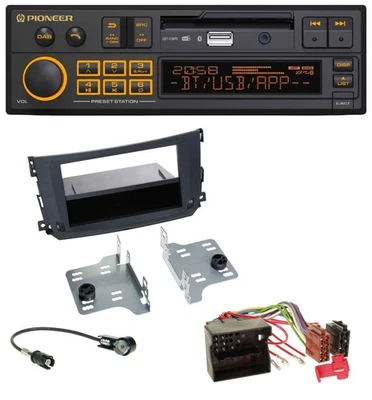 Pioneer DAB MP3 USB Bluetooth Autoradio für Smart ForTwo (451, 2010-2015) - Bild 1 von 4