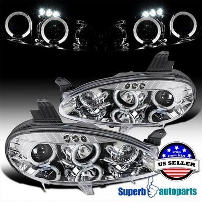 Fits 2001-2005 Mazda Miata MX5 LED Dual Halo Projector Headlights Replacement - Image 1 of 4