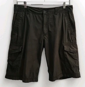 Pantalones Cortos de Carga American Rag Para Hombres 34 Gris Oscuro Aire Libre Informales Comodidad 36x12" EC - Imagen 1 de 11