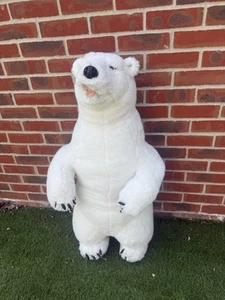 DPL Leeds Ltd. Large Realistic, Lifelike Polar Bear Plush Soft Toy Giant 100cm - Picture 1 of 11