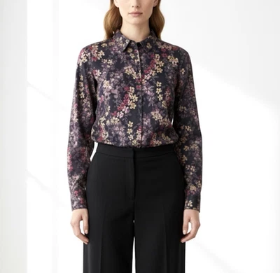 CAMISA FLORAL LAUREN RALPH LAUREN ALGODÃO CETIM L CAPRICHO GÓTICO ACADEMIA LUXO - Imagem 1 de 4