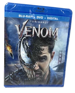 Venom Blu-ray DVD Digital code Marvel Tom Hardy Michelle Williams Riz Ahmed - Picture 1 of 2