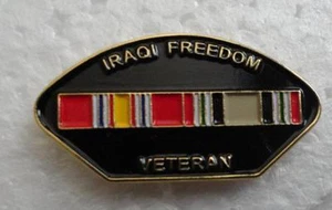 Iraqi Freedom Veteran Hat Pin - Picture 1 of 3