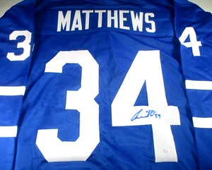 Auston Matthew / Autographed Toronto Maple Leafs Blue Custom Hockey Jersey / COA - Picture 1 of 6
