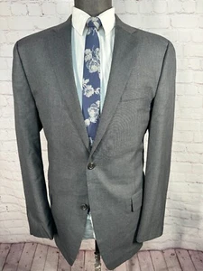 CHAPS Mens Gray SLIM FIT 2 Button Sport Coat Blazer Jacket SIZE 42L - Picture 1 of 8