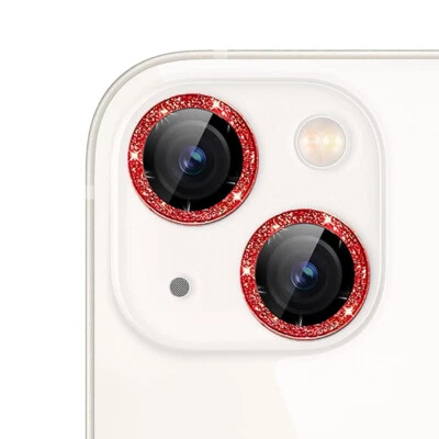 Protector de lente de cámara de vidrio templado brillante anillo brillante para iPhone 13 Foto 1 de 4