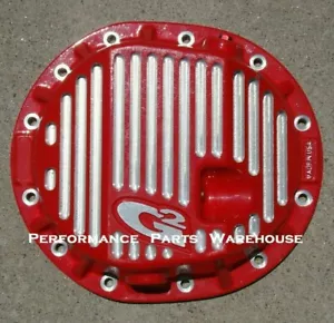 2014-24 CHEVY GMC 1500 TRUCK BILLET ALUMINUM REAR END DIFFERENTIAL COVER - RED - Picture 1 of 5