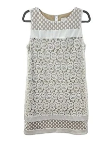 Chico’s Lace Cassandra White Sleeveless Mini Dress - Picture 1 of 12