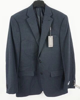 Новый $295 Michael Kors мужчин 42L классический крой синий черный чек вентилируемый спортивное пальто - Изображение 1 из 4