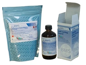 Resina per riparazioni di protesi dentale a freddo BMS rosa 500g+250ml - Foto 1 di 1
