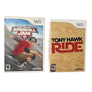 Tony Hawk Lot of 2 Ride & Downhill Jam (Nintendo Wii, 2006-09) Y2K Retro Gaming - Picture 1 of 11