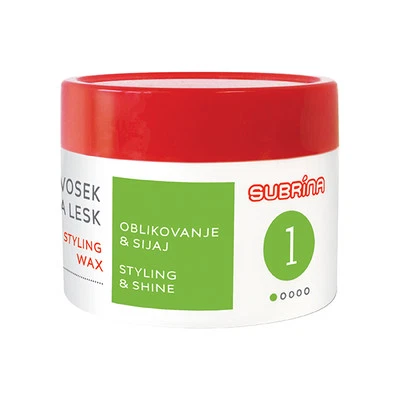 Subrina hair wax, Styling hair gel wet look, Brilliant cream Ilirija Slovenia - Image 1 of 3