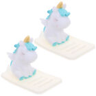 2 Cow Figurine Phone Stands - New Year Gifts (Random Style)
