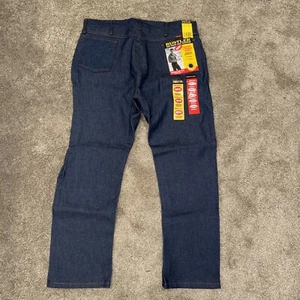 Vintage Rustler Mens 40x30 Boot Jean Dark Heavyweight Denim Jeans New w/Tags USA - Picture 1 of 13