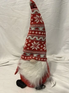13" Christmas Gnome Bean Bag Base - Red and White - Picture 1 of 1