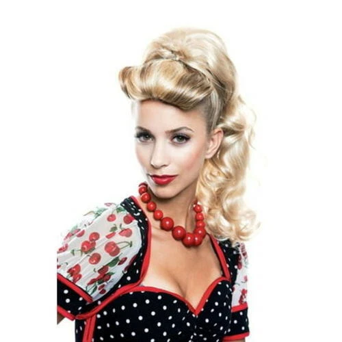Lexi Blonde Ponytail Wig -  Adult Halloween Accessory - French Kiss - One Size - Image 1 of 2