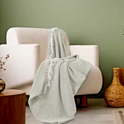 Bohemian Blanket Indian Block Print Throw Decorative Mud Cloth Large Sofa Cover - Image 1 of 4