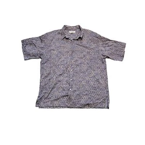 Tori Richard Printed Cotton Lawn Short Sleeve Button Up Shirt Men's Size 2XL - Picture 1 of 3