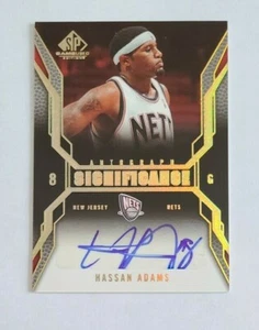 2007-08 SP juego usado Hassan Adams redes de Nueva Jersey - automáticas - Imagen 1 de 1