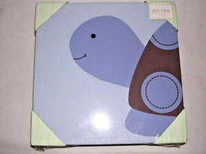 Kids Line Turtle Canvas Wall Art 2 Pieces Head Tail Nursery Playroom Bedroom NEW - Picture 1 of 7