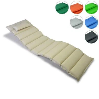 DIVERO Auflage für Liege Luxus verschiedene Farben Kopfpolster Sonnenliege Gartenliege