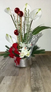 NEU* ABELLA Flora künstl. Arrangement Weihnachtsgesteck Höhe 68cm (1249) - Bild 1 von 2