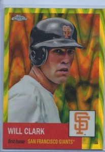 2022 Topps Platinum Anniversary #294 Will Clark Yellow RayWave #/250 - Picture 1 of 2
