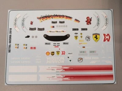 2nd-hand! Ferrari SF71-H Sebastian Vettel " Japanese Figure Decals " 2018 1/18 - Bild 1 von 2