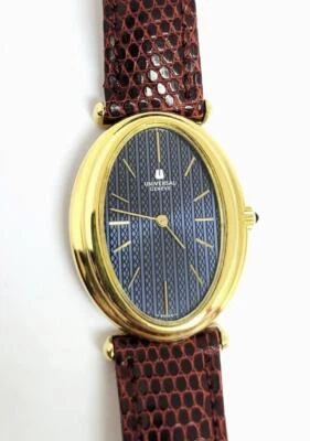 Reloj Unisex Vintage Sólido 18k UNIVERSAL GENEVE Cuerda Ref 61 Con Esfera Única Foto 1 de 4