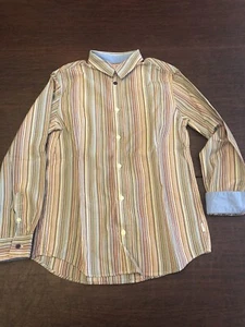 Paul Smith Junior Boys Shirt Size 10, Multi Color Stripes - Picture 1 of 8