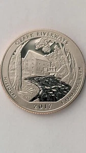 2017-S United States Proof Clad, America The Beautiful, Ozark Riverways - Picture 1 of 2