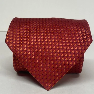 Corbata Pierre Cardin Roja Geométrica Seda Hombre Adulto EE. UU. París G3 Foto 1 de 4