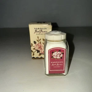 Vintage Yardley Red Roses Sachet .9oz Sealed / New No. 1144 Talc Powder Perfume - Picture 1 of 12
