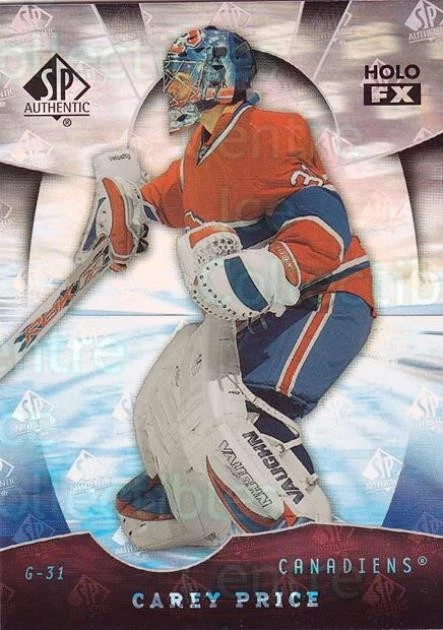 2008-09 SP Authentic Holoview FX #66 Carey Price - Image 1 of 1