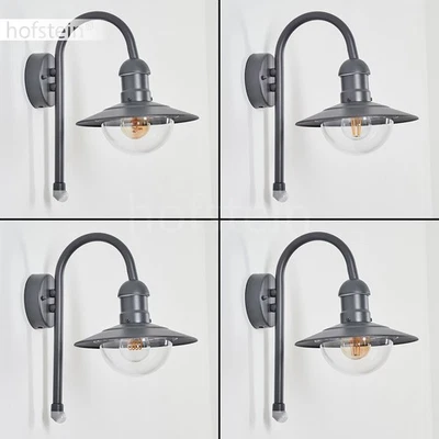 Hofstein Verna, wall lamp with motion detector metal/plastic anthracite/clear - Image 1 of 4