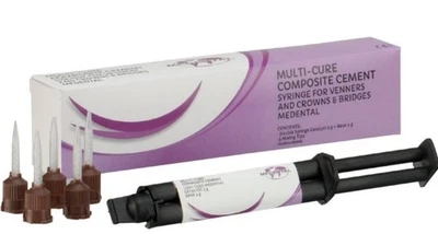 Medental Resincem Automix:Dual Cure Resin Cement for permanent: 6g Automix Syr