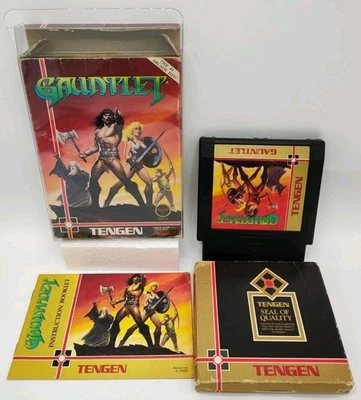 Gauntlet - (NES, 1987) *CIB w/ Case Protector* VGC* Cleaned & Tested* VINTAGE!!! - Image 1 of 4