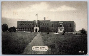 K29/ Romney West Virginia Postcard c1940s High School Building 128 - Picture 1 of 4