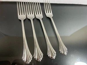 Set of 4 Oneida Bancroft Stainless 7 1/2" Dinner Forks - Picture 1 of 6