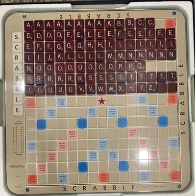 VTG 1977 Scrabble Deluxe Edition With Turntable Base Tiles COMPLETE - Image 1 of 4