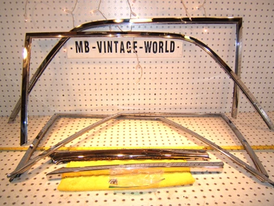 梅赛德斯 66-73 300SEL W109 6.3 挡风玻璃门窗外金属 CHROME 6 盖 — 第 1/4 张图片