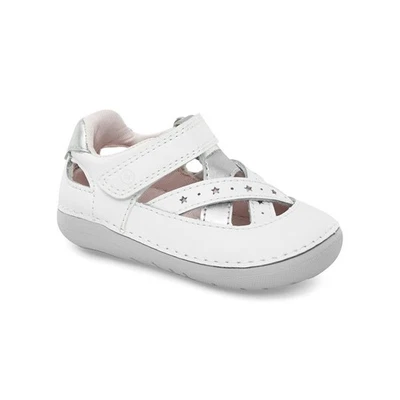 Bebé Niñas Soft Motion Kiki 2.0 Primer Caminante Zapato, Blanco, 3 X Ancho Infantil Foto 1 de 4