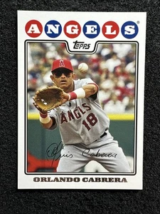 ORLANDO CABRERA #47 2008 Topps Baseball QTY Los Angeles Angels - Picture 1 of 2